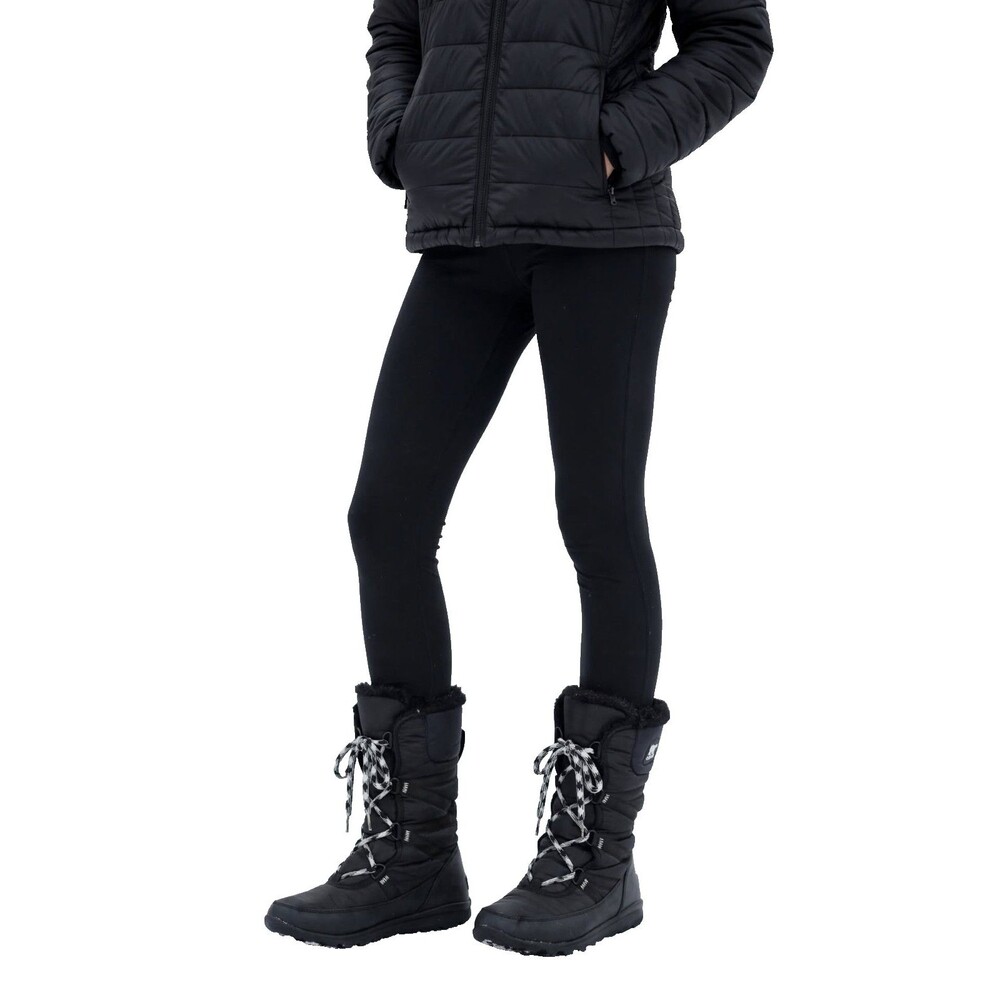 Sorel Whitney Short Lace Boots Womens 9.5 Black Waterproof Winter Snow NL3085